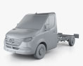 Mercedes-Benz Sprinter (W907) Single Cab Chassis L2 2022 3d model clay render