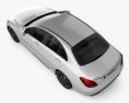 Mercedes-Benz C级 AMG-line 轿车 2021 3D模型 顶视图