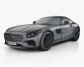 Mercedes-Benz AMG GT with HQ interior 2017 3d model wire render
