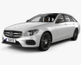 Mercedes-Benz Eクラス AMG-Line estate HQインテリアと 2019 3Dモデル