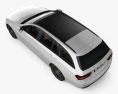 Mercedes-Benz E-Klasse AMG-Line estate mit Innenraum 2019 3D-Modell Draufsicht