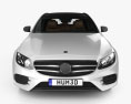 Mercedes-Benz Classe E AMG-Line estate con interni 2019 Modello 3D vista frontale