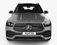 Mercedes-Benz GLE-class AMG-Line with HQ interior 2022 3d model front view