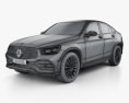 Mercedes-Benz GLC-клас AMG-Line купе 2022 3D модель wire render