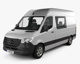 3D model of Mercedes-Benz Sprinter Crew Van L2H2 2022