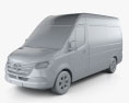 Mercedes-Benz Sprinter Crew Van L2H2 2022 Modèle 3d clay render
