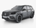Mercedes-Benz GLS级 AMG-Line 2022 3D模型 wire render