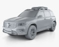 Mercedes-Benz GLB级 概念 2014 3D模型 clay render