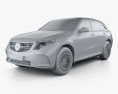Mercedes-Benz EQC 2021 3d model clay render