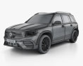 Mercedes-Benz GLB-клас AMG-Line 2022 3D модель wire render