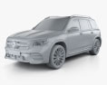 Mercedes-Benz GLB级 AMG-Line 2022 3D模型 clay render