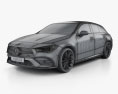 Mercedes-Benz CLA级 Shooting Brake AMG-Line 2022 3D模型 wire render