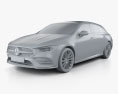 Mercedes-Benz CLAクラス Shooting Brake AMG-Line 2022 3Dモデル clay render