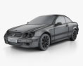 Mercedes-Benz CLK-class (A209) convertible 2009 3d model wire render