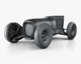 Mercedes-Benz Vision Simplex 2020 3D模型 wire render