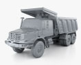 Mercedes-Benz Zetros Meiller Hinterkipper M325 Dump Truck 2022 3d model clay render