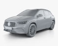 Mercedes-Benz GLA 클래스 AMG 2023 3D 모델  clay render