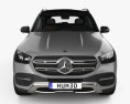 Mercedes-Benz GLE-Klasse mit Innenraum 2022 3D-Modell Vorderansicht