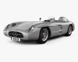Mercedes-Benz 300 SLR with HQ interior and engine 1955 3D model