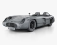 Mercedes-Benz 300 SLR HQインテリアと とエンジン 1955 3Dモデル wire render