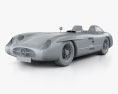 Mercedes-Benz 300 SLR HQインテリアと とエンジン 1955 3Dモデル clay render