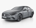 Mercedes-Benz Aクラス e セダン 2021 3Dモデル wire render