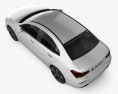 Mercedes-Benz A-Klasse e sedan 2021 3D-Modell Draufsicht