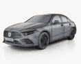 Mercedes-Benz A-class L Sport CN-spec sedan 2021 3d model wire render