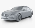Mercedes-Benz A-class L Sport CN-spec sedan 2021 3d model clay render