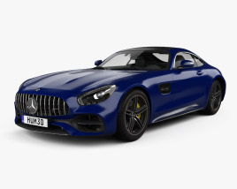 3D model of Mercedes-Benz AMG GT C coupe 2019
