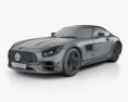Mercedes-Benz AMG GT C coupe 2019 3D模型 wire render