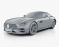 Mercedes-Benz AMG GT C coupe 2019 3d model clay render
