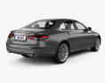 Mercedes-Benz E级 Exclusive line 轿车 2023 3D模型 后视图