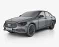 Mercedes-Benz E-Klasse Exclusive line sedan 2023 3D-Modell wire render