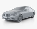Mercedes-Benz E-Клас AMG S Седан 2023 3D модель clay render
