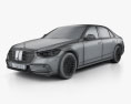 Mercedes-Benz S 클래스 (V223) LWB  2024 3D 모델  wire render