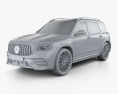 Mercedes-Benz GLB-клас AMG 2022 3D модель clay render