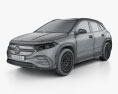 Mercedes-Benz EQA AMG-Line Edition 1 2024 3D-Modell wire render