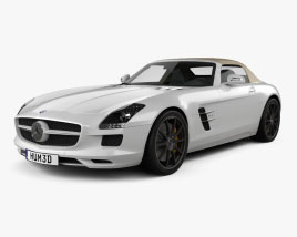 Mercedes-Benz SLSクラス ロードスター 2014 3Dモデル