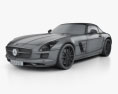 Mercedes-Benz SLSクラス ロードスター 2014 3Dモデル wire render