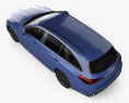 Mercedes-Benz C-Klasse AMG-Line estate 2024 3D-Modell Draufsicht