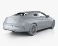 Mercedes-Benz C-класс купе AMG-Line с детальным интерьером 2018 3D модель
