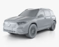 Mercedes-Benz EQB 2022 3D модель clay render