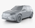 Mercedes-Benz EQB AMG 2022 3d model clay render