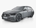 Mercedes-Benz C 클래스 All-Terrain 2024 3D 모델  wire render