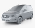 Mercedes-Benz Citan Van 2024 3D-Modell clay render