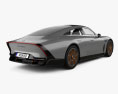 Mercedes-Benz Vision EQXX 2024 3D-Modell Rückansicht