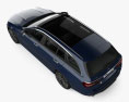 Mercedes-Benz E级 estate AMG 2023 3D模型 顶视图