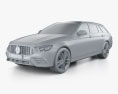 Mercedes-Benz Classe E estate AMG 2023 Modello 3D clay render