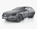 Mercedes-Benz E-class estate de 2023 3d model wire render